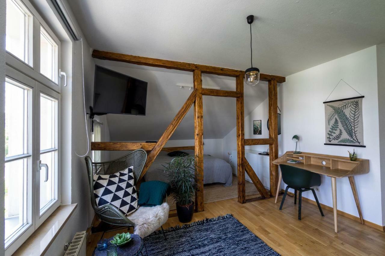Stilvolles Zentrumsnahes Wohlfuehl-Appartment Leipzig Buitenkant foto