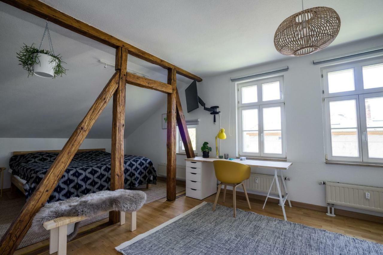 Stilvolles Zentrumsnahes Wohlfuehl-Appartment Leipzig Buitenkant foto