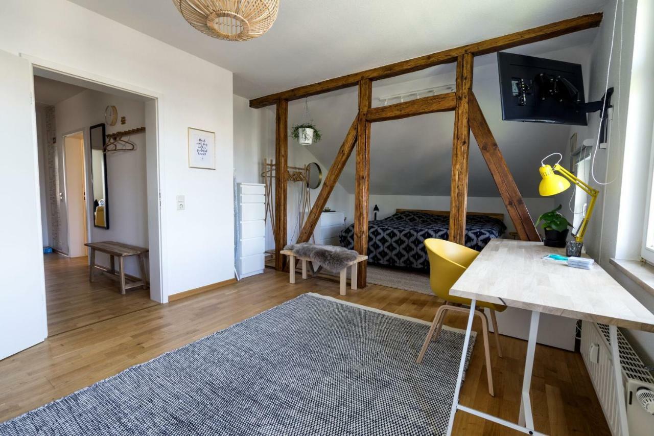 Stilvolles Zentrumsnahes Wohlfuehl-Appartment Leipzig Buitenkant foto