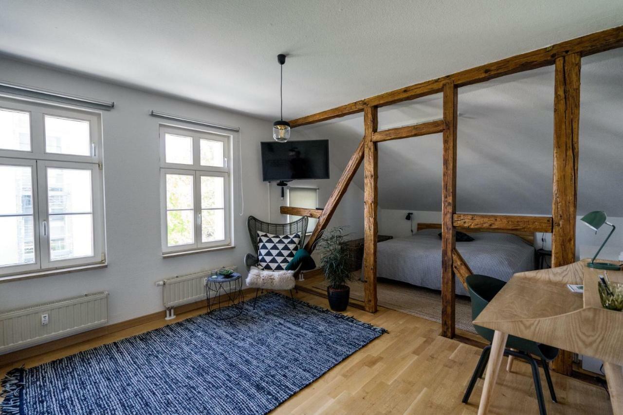 Stilvolles Zentrumsnahes Wohlfuehl-Appartment Leipzig Buitenkant foto